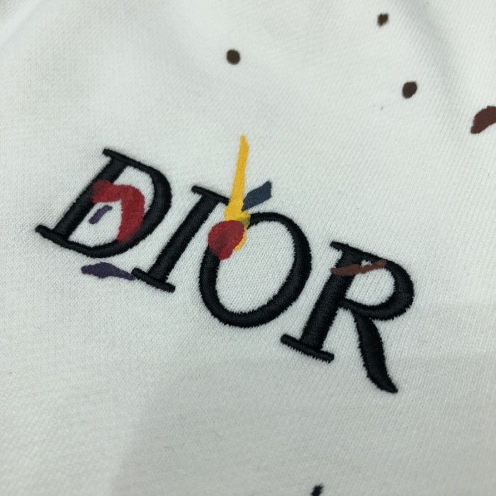 D*or paint print short white