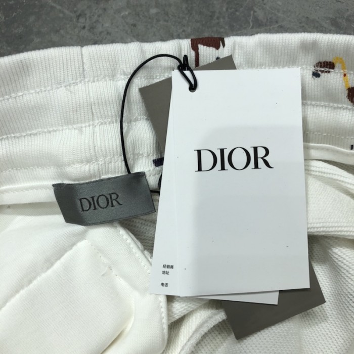D*or paint print short white