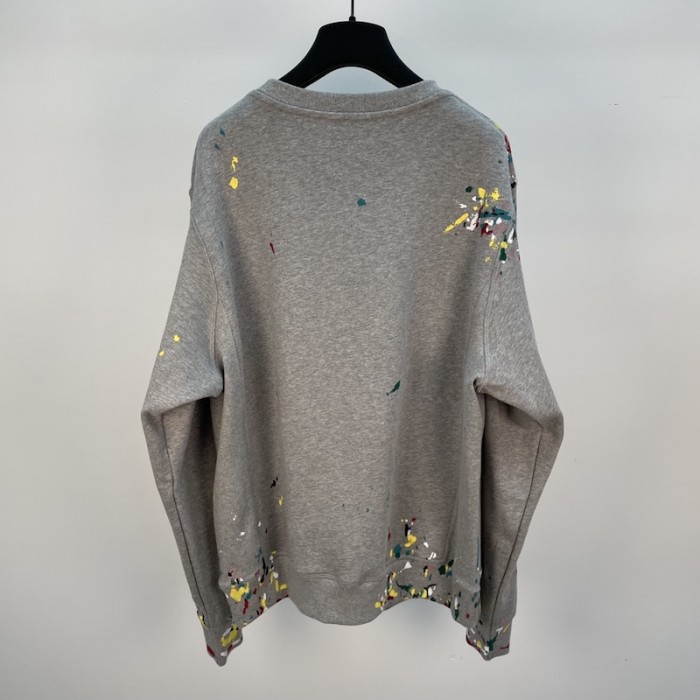 D*or paint print sweatshirt gray