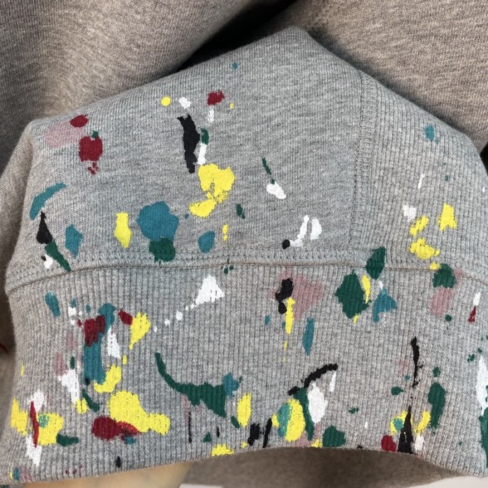 D*or paint print sweatshirt gray