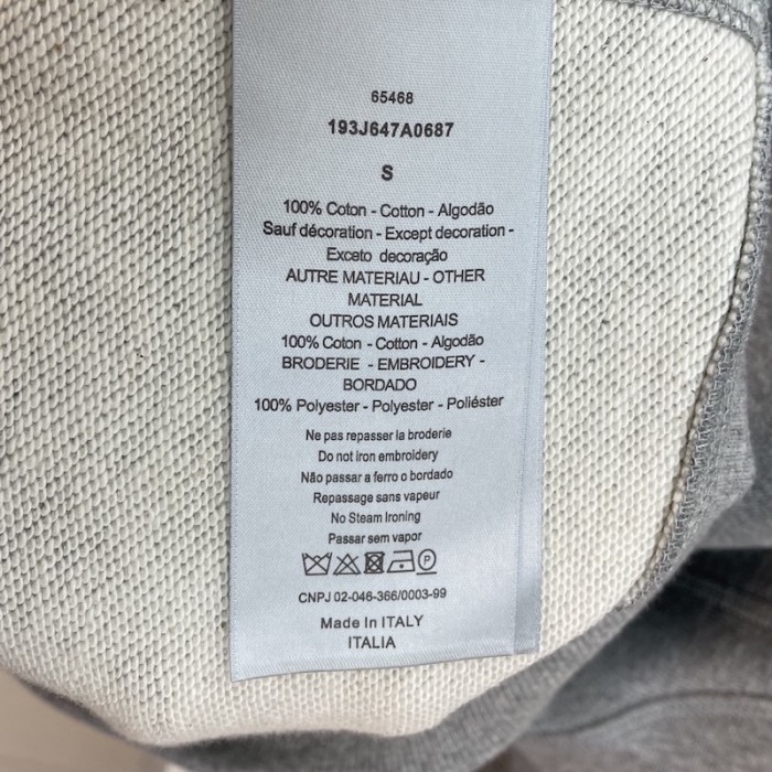 D*or paint print sweatshirt gray