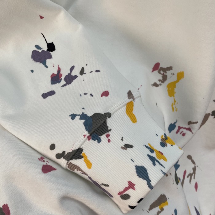 D*or paint print sweatshirt white