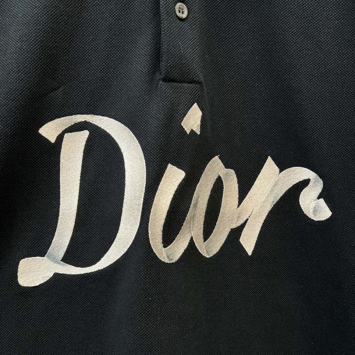 D*or relaxed-fit polo shirt cotton black