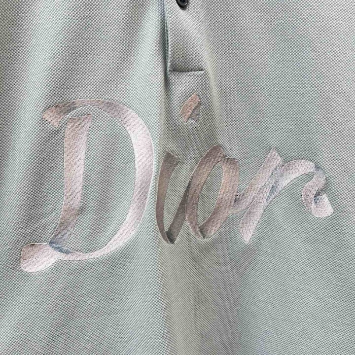 D*or relaxed-fit polo shirt cotton blue