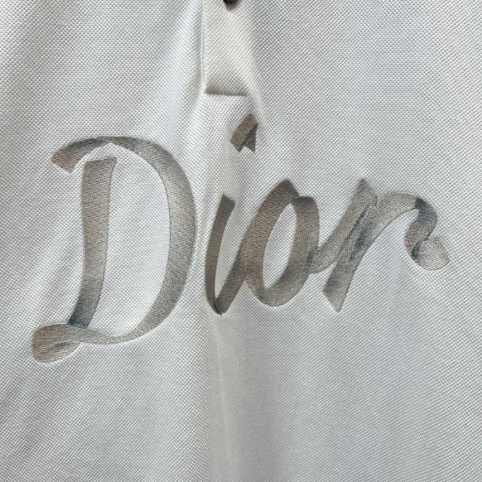 D*or relaxed-fit polo shirt cotton white