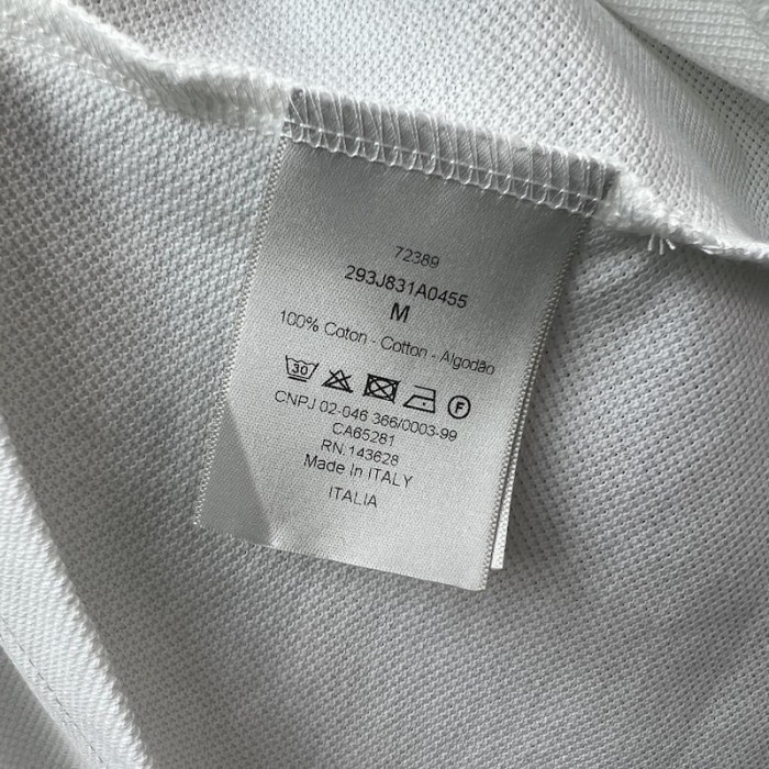 D*or relaxed-fit polo shirt cotton white