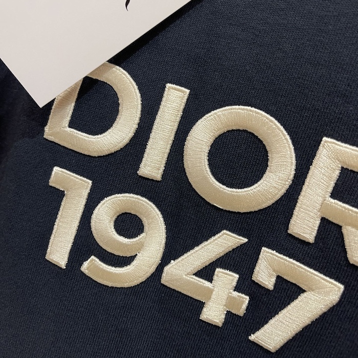 D*or relaxed-fit t-shirt navy blue cotton jersey