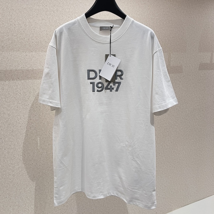 D*or relaxed-fit t-shirt white cotton jersey