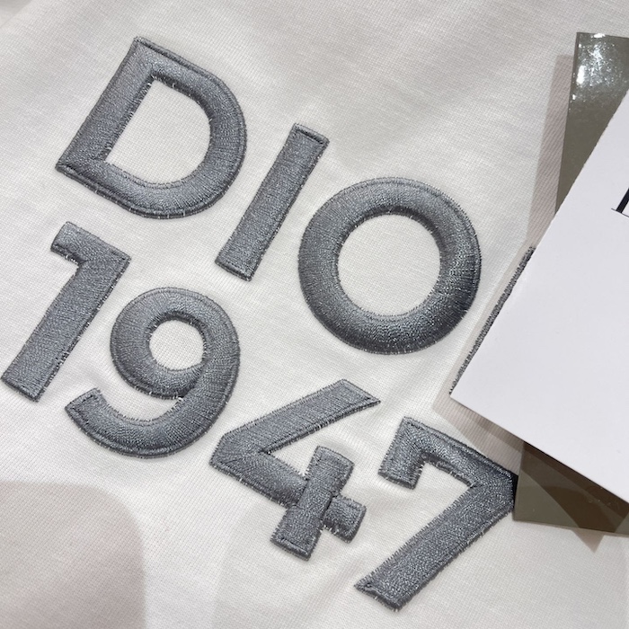 D*or relaxed-fit t-shirt white cotton jersey