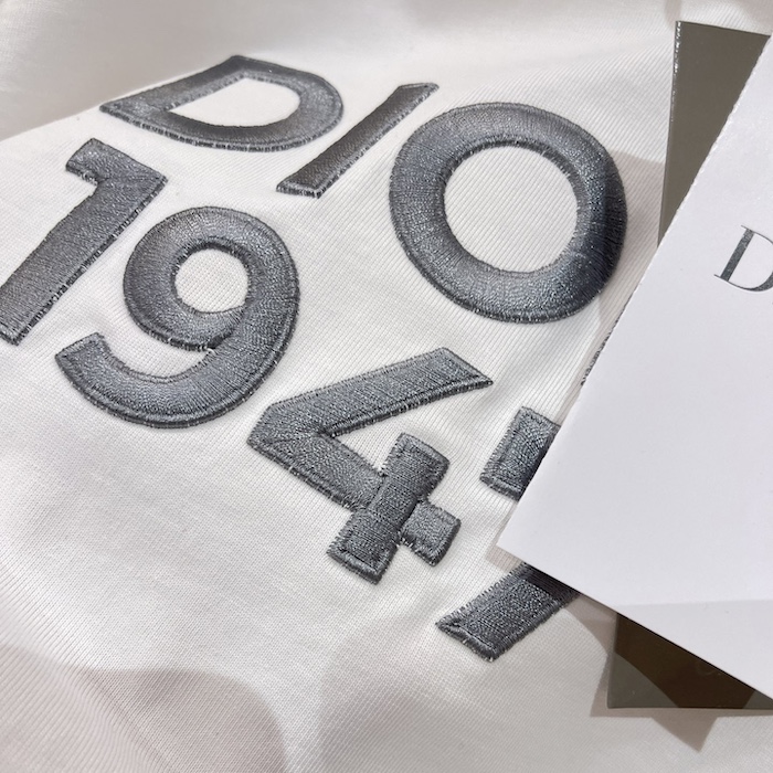 D*or relaxed-fit t-shirt white cotton jersey