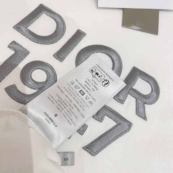 D*or relaxed-fit t-shirt white cotton jersey