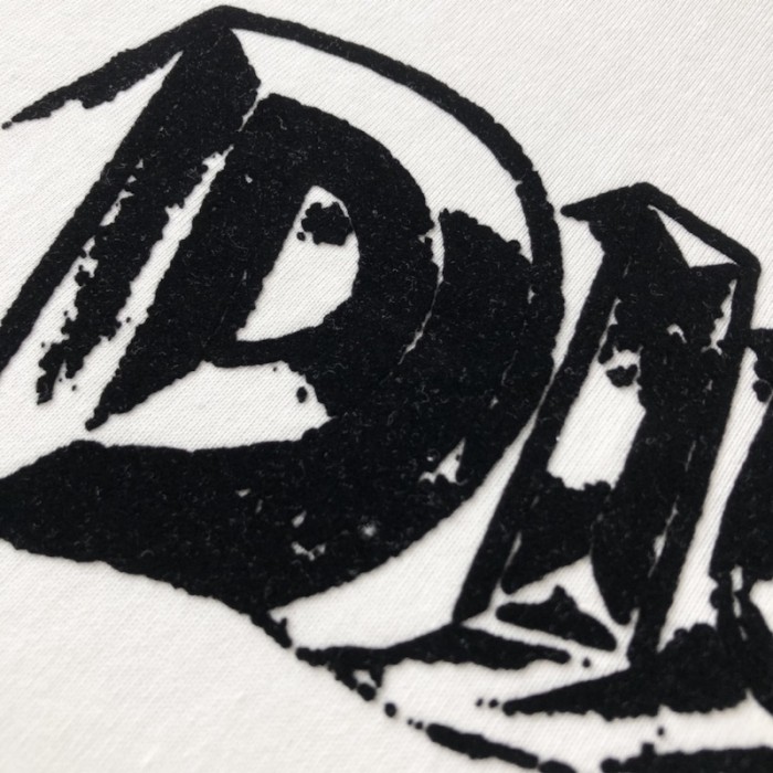 D*or relaxed-fit t-shirt white slub cotton jersey