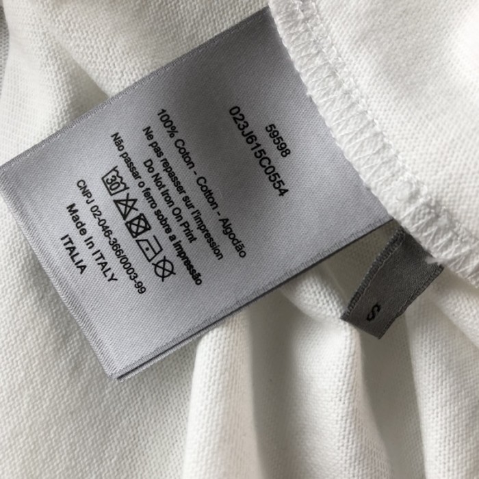 D*or relaxed-fit t-shirt white slub cotton jersey