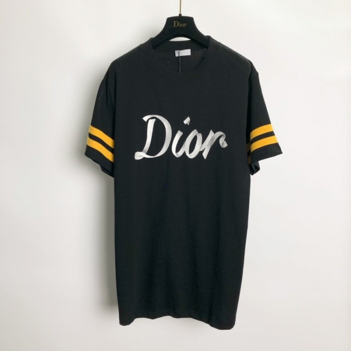 D*or relaxed-fit t-shirt black organic cotton compact jersey
