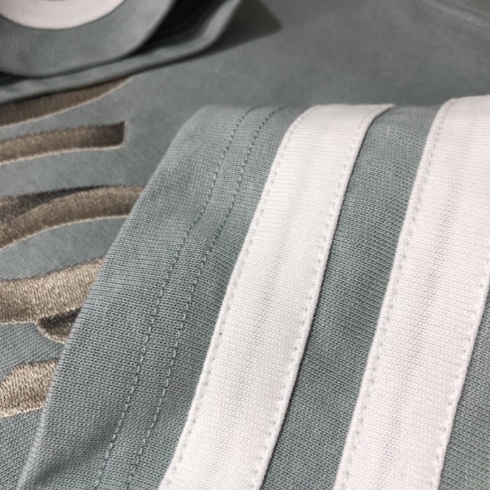 D*or relaxed-fit t-shirt blue organic cotton compact jersey
