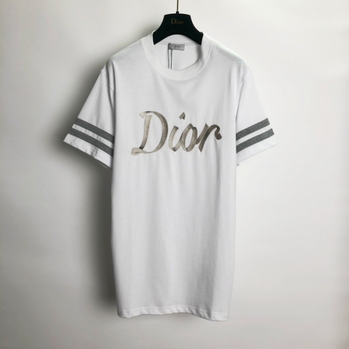 D*or relaxed-fit t-shirt white organic cotton compact jersey