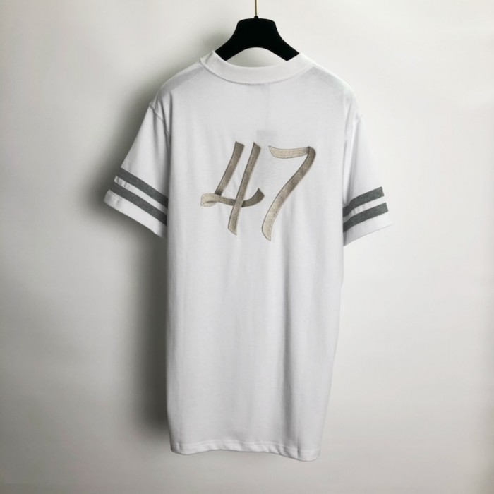 D*or relaxed-fit t-shirt white organic cotton compact jersey
