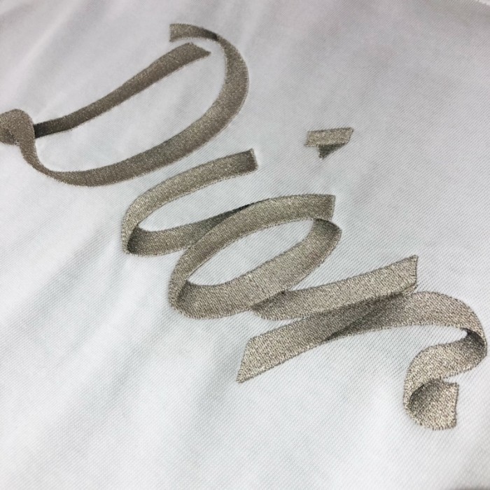 D*or relaxed-fit t-shirt white organic cotton compact jersey