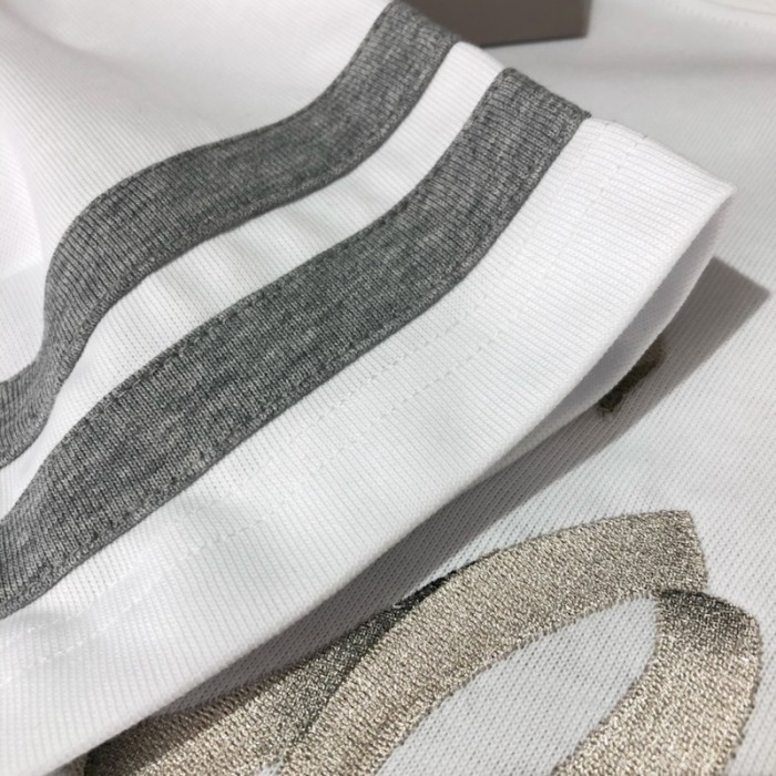 D*or relaxed-fit t-shirt white organic cotton compact jersey
