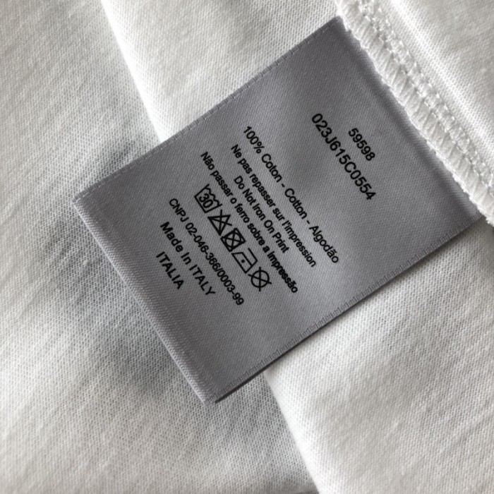 D*or relaxed-fit t-shirt white slub cotton jersey