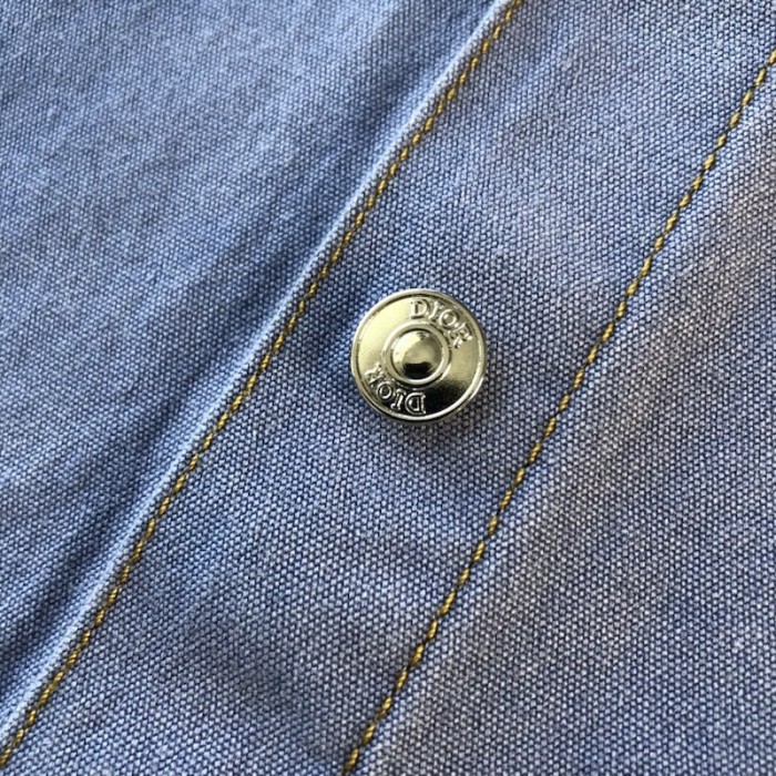 D*or light blue cotton poplin
