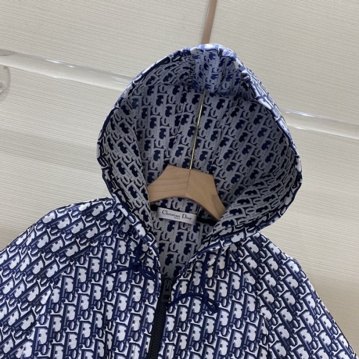 D*or short hooded dress blue