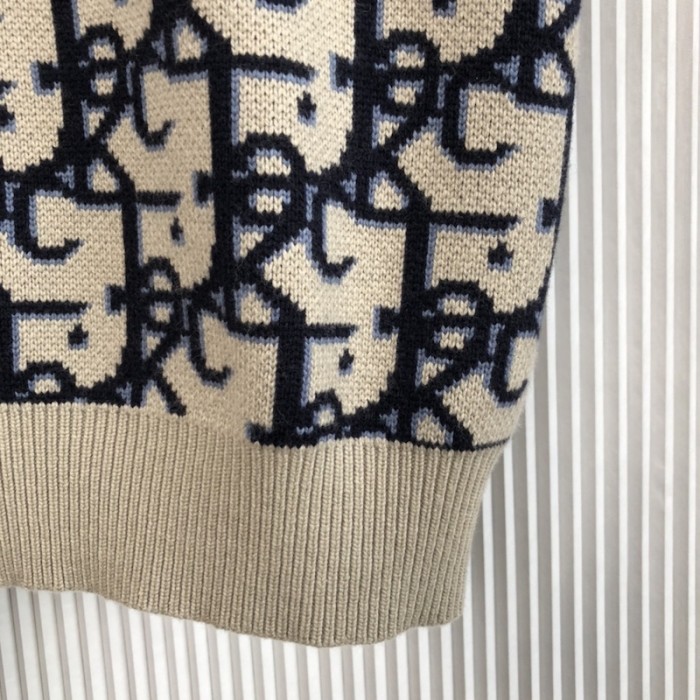 oversized cactus jack D*or sleeveless sweater beige and black