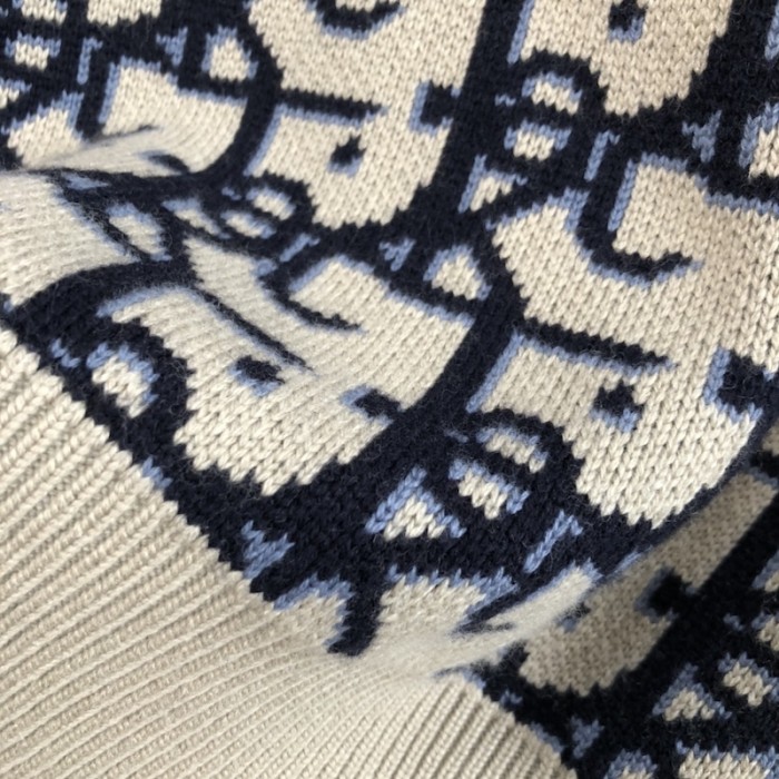 oversized cactus jack D*or sleeveless sweater beige and black