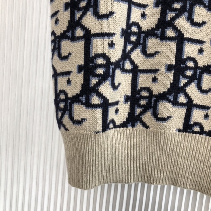 oversized cactus jack D*or sleeveless sweater beige and black