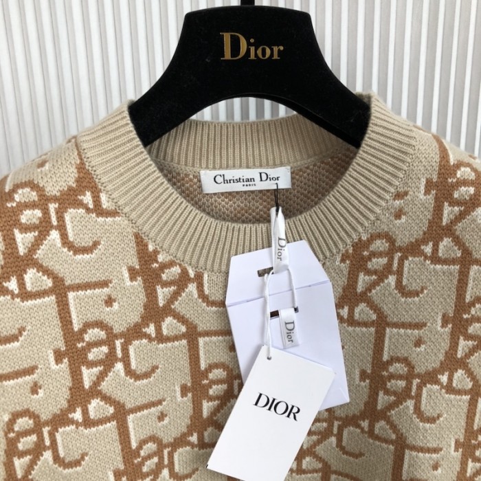 oversized cactus jack D*or sleeveless sweater beige and brown