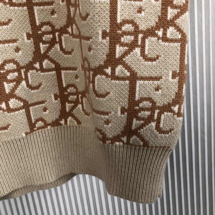oversized cactus jack D*or sleeveless sweater beige and brown