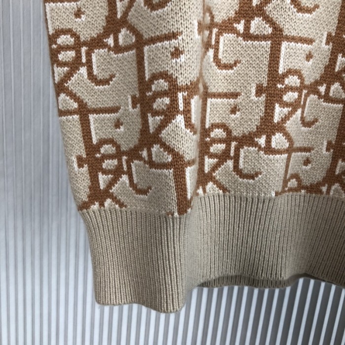 oversized cactus jack D*or sleeveless sweater beige and brown