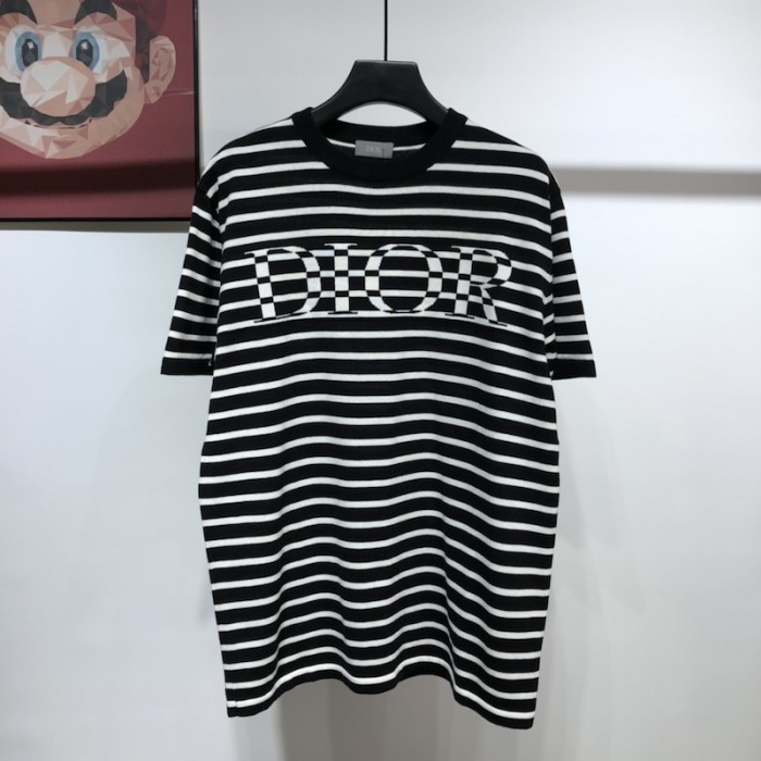 D*or oversized D*or striped t shirt black
