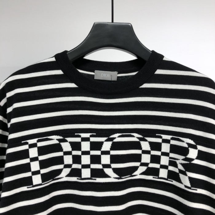 D*or oversized D*or striped t shirt black