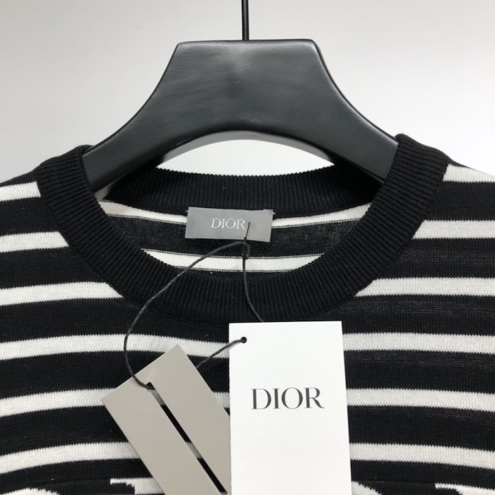 D*or oversized D*or striped t shirt black