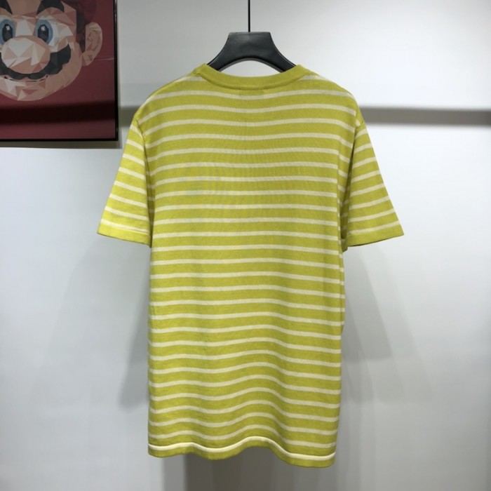 D*or oversized D*or striped t shirt yellow