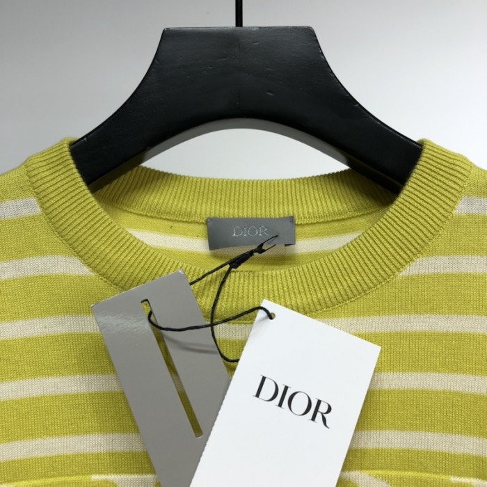 D*or oversized D*or striped t shirt yellow
