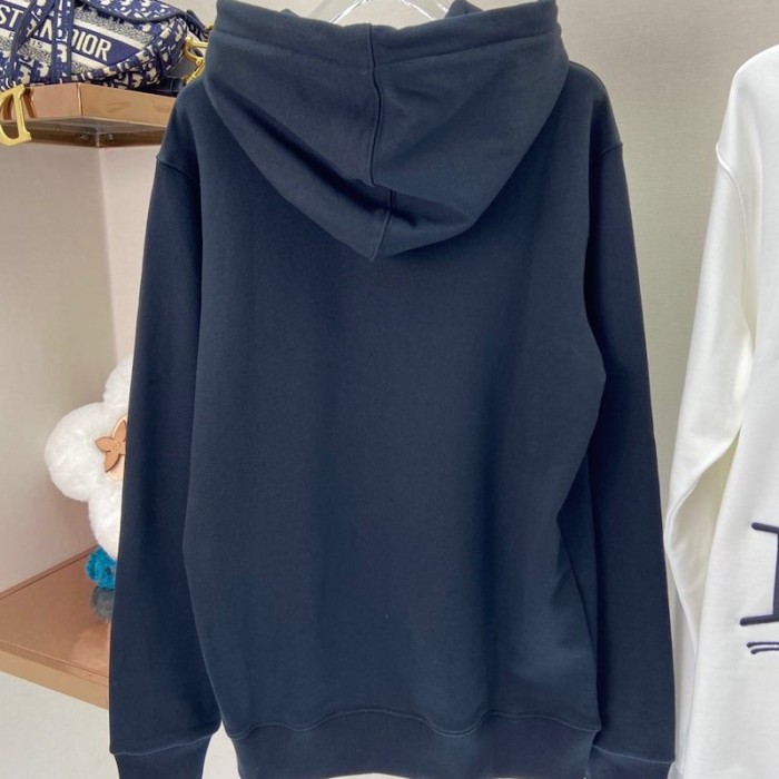 D*or and shawn oversized hooded sweatshirt black