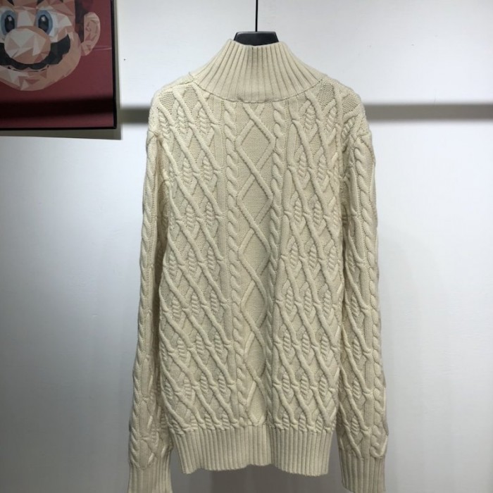 D*or sweater with cd logo wool beige
