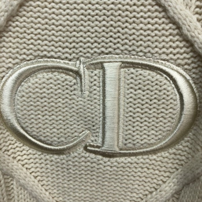 D*or sweater with cd logo wool beige