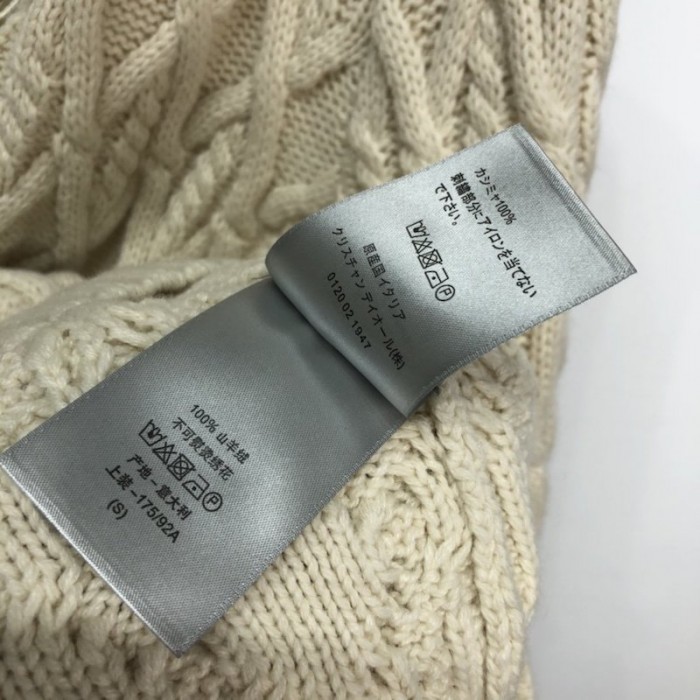 D*or sweater with cd logo wool beige