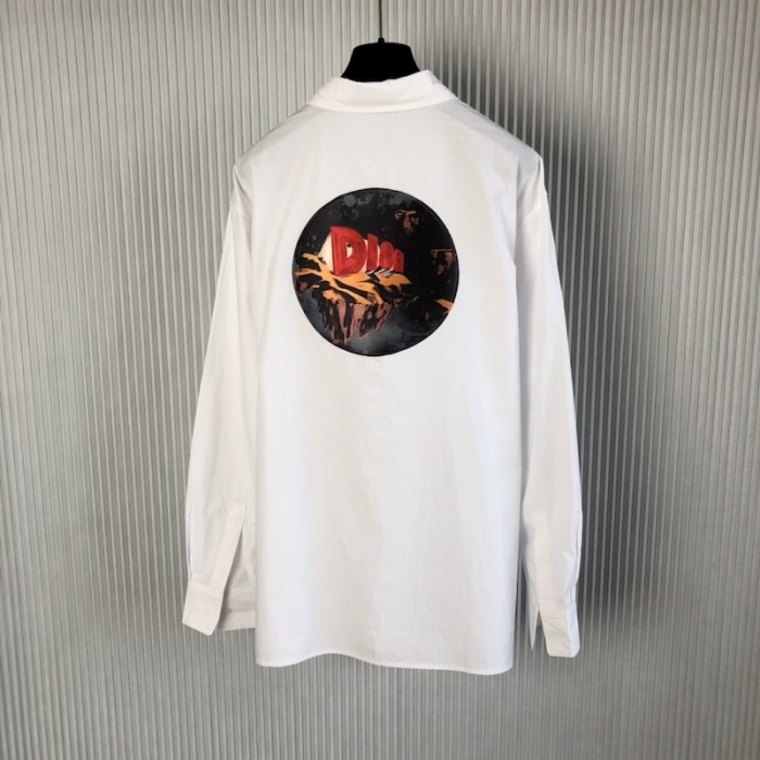 D*or white cotton poplin