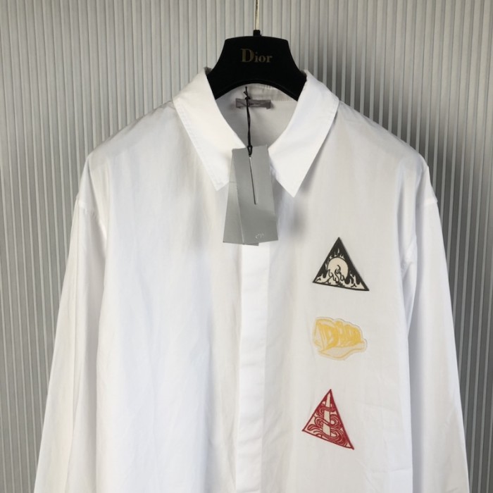 D*or white cotton poplin
