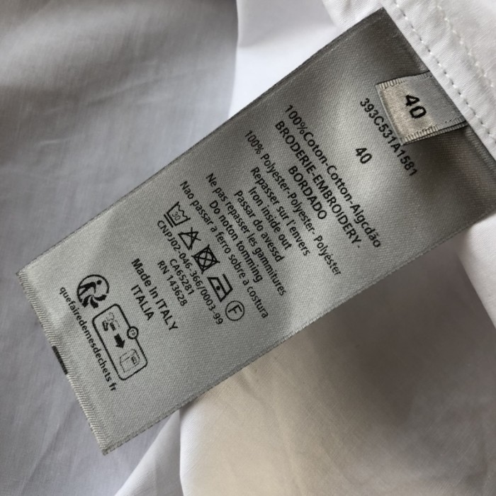D*or white cotton poplin