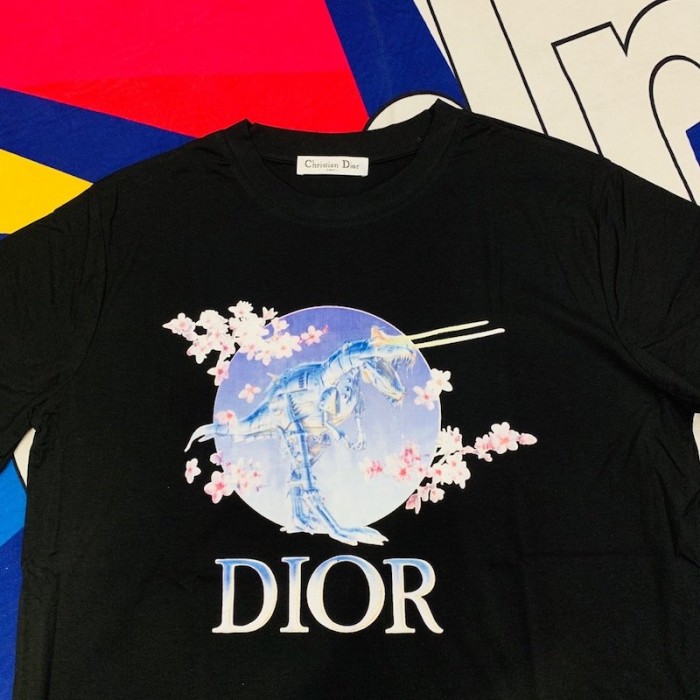 D*or x saroyama dinosaur t-shirt black