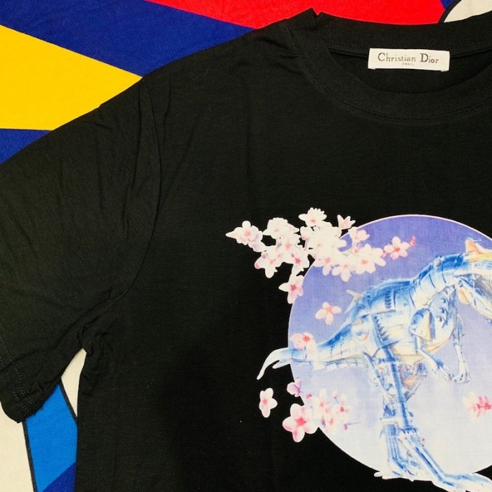 D*or x saroyama dinosaur t-shirt black