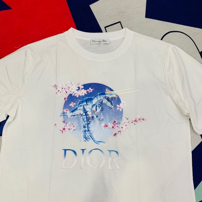 D*or x saroyama dinosaur t-shirt white