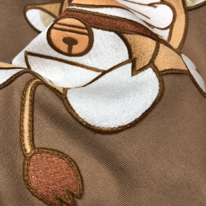 doraemon x G*u*i hooded sweatshirt brown