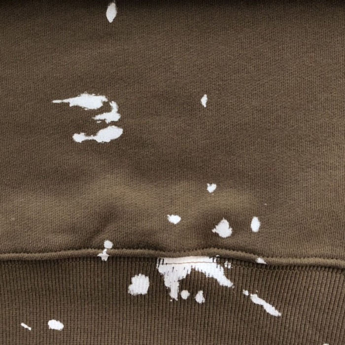oversized cactus jack D*or sweatshirt brown cotton fleece