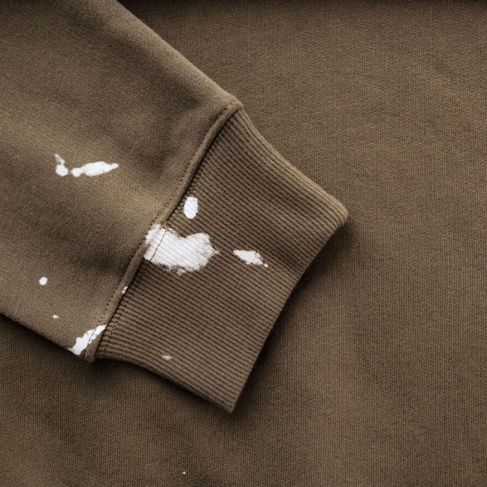 oversized cactus jack D*or sweatshirt brown cotton fleece
